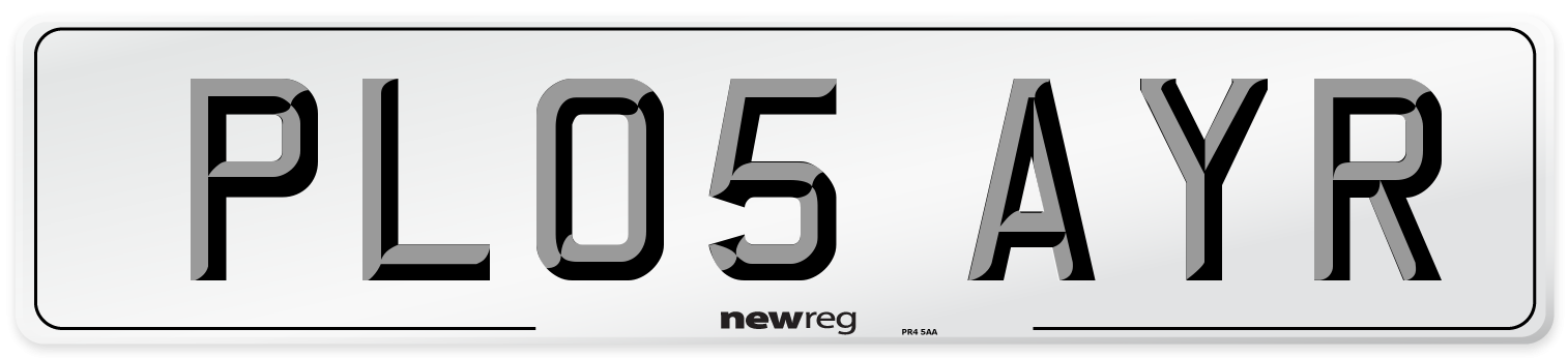 PL05 AYR Number Plate from New Reg
